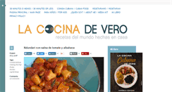Desktop Screenshot of lacocinadevero.com